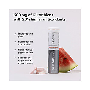 HK Vitals HK Vitals Glutathione with Vitamin C Promotes Skin Glow Effervescent Tablet Watermelon HK Vitals HK Vitals Glutathione with Vitamin C Promotes Skin Glow Effervescent Tablet Watermelon