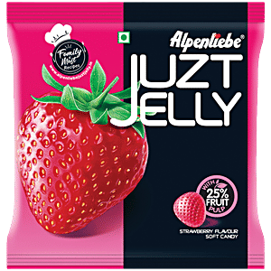 juju！ Buy Alpenliebe Candy Strawberry Flavoured Juzt Jelly 185 Gm Online