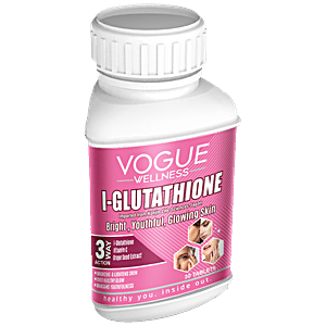 best glutathione supplements vogue Buy Wellness L-Glutathione Tablet - For Glowing Skin Online at Price of Rs null Variant:1mg natural skincare can bpc 157 cause