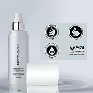 FACES CANADA Ultime Pro Make-up Fixer – 50 Ml, Mit Hyaluron & Vitamin E, Alkoholfrei & Langanhaltend