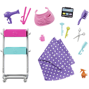 Buy Barbie Malibu Stylist Doll With 14 Accessories Playset