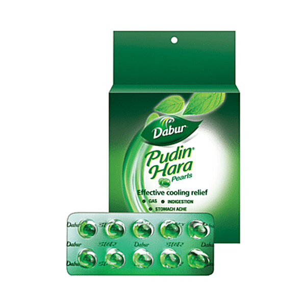 Gélules Digestives Dabur Pudin Hara - 200 Perles Actives à Base De Plantes, Neuf