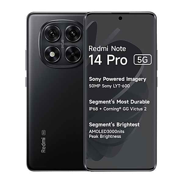 Buy Redmi Redmi Note 14 Pro 5G (8GB RAM, 256GB, Titan Black