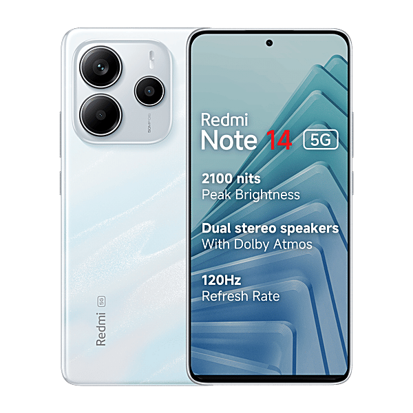 Buy Redmi Redmi Note 14 5G (8GB RAM, 256GB, Mystique White) Online