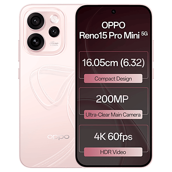 Buy Oppo oppo Reno15 Pro Mini 5G (12GB RAM, 256GB, Crystal Pink