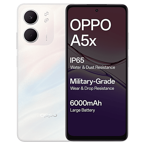 Buy Oppo oppo A5x 5G (4GB RAM, 64GB, Laser White) Online at Best