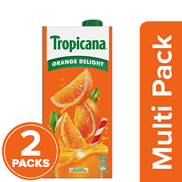 Tropicana Fruit Juice Orange Delight, 2x1 L