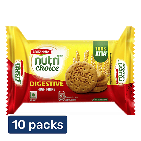 Buy Britannia Nutri Choice Digestive High Fibre Biscuits Online at