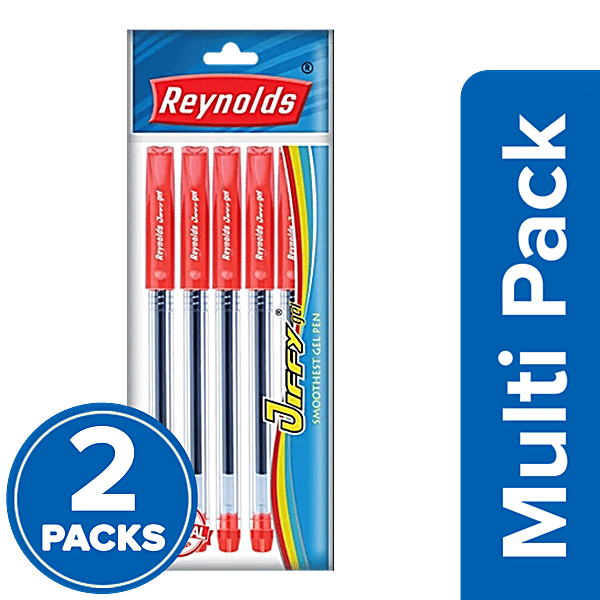 Buy Reynolds Jiffy Gel Pen With Comfortable Grip, Smudge Proof