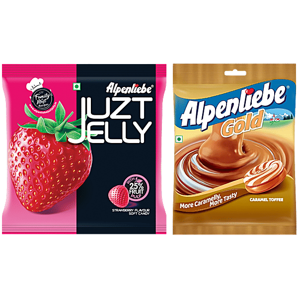 Buy Alpenliebe Juzt Jelly - Strawberry Flavour 140 g+ Gold