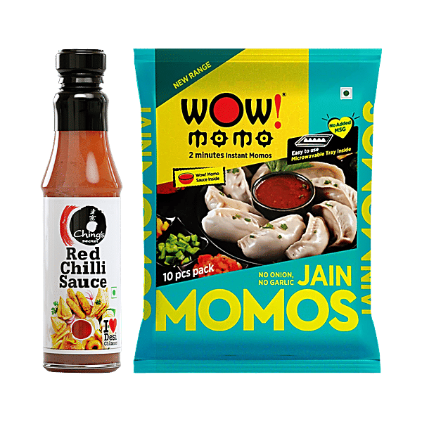 Buy bb Combo Wow! Momo Jain Momos, 10 pcs + Ching's Secret Red