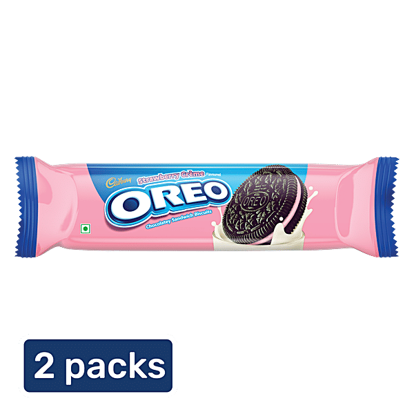 Buy Cadbury Oreo Strawberry Creme Flavoured Chocolatey Sandwich