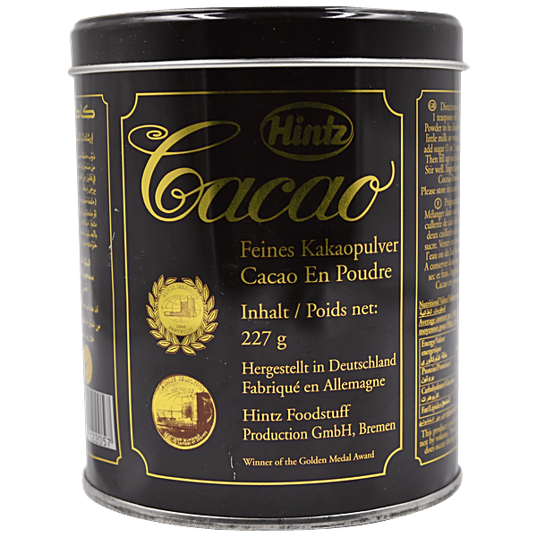 ★cocoa★ Buy Hintz Cacao Fine Dark Cocoa Powder 227 Gm Tin Online at the