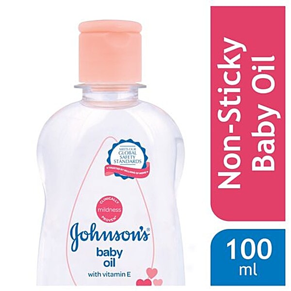 Buy Johnson Johnson Baby Oil With Vitamin E 100 Ml Online At Best