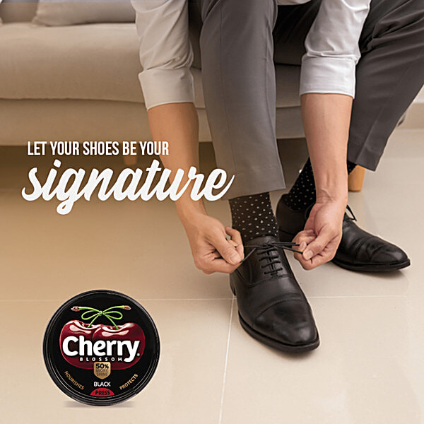 Buy Cherry Blossom Shoe Polish Black 15 gm Box Online at Best