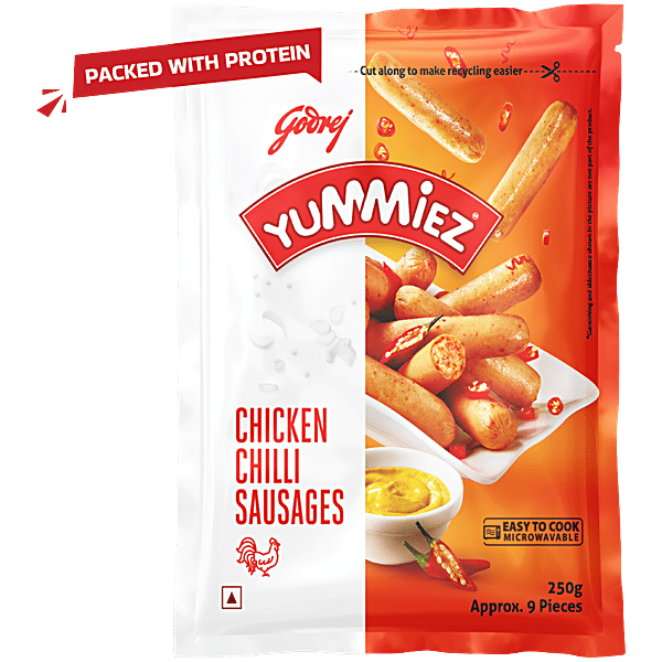 Buy Yummiez Sausages Chicken Chilli 250 Gm Pouch Online at the