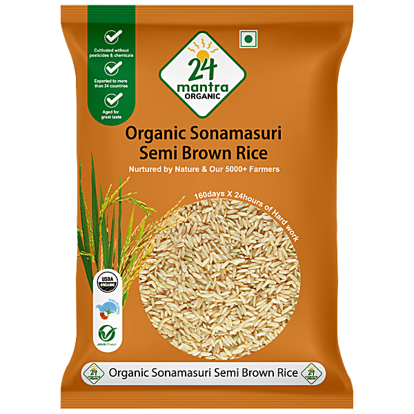 Buy 24 Mantra Organic Rice Sonamasuri Handpounded 1 Kg Pouch