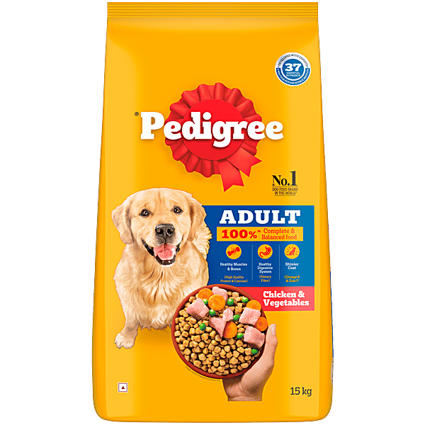 Pedigree Chicken Vegetables Adult Dry Dog Food, 15 kg - Main Image