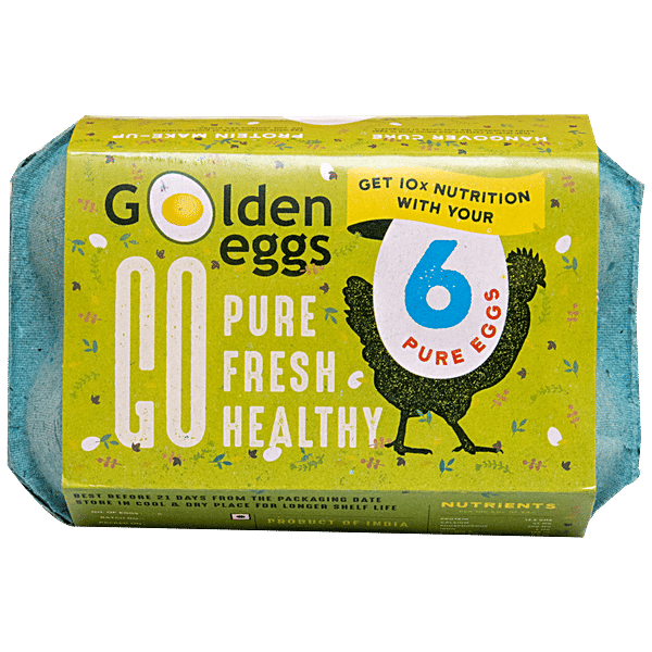 Buy Golden Eggs Golden Eggs 6 Pcs Online at the Best Price of Rs