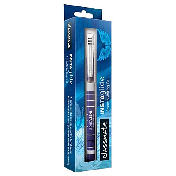 Classmate Gel Pen Blue, Instaglide, pc