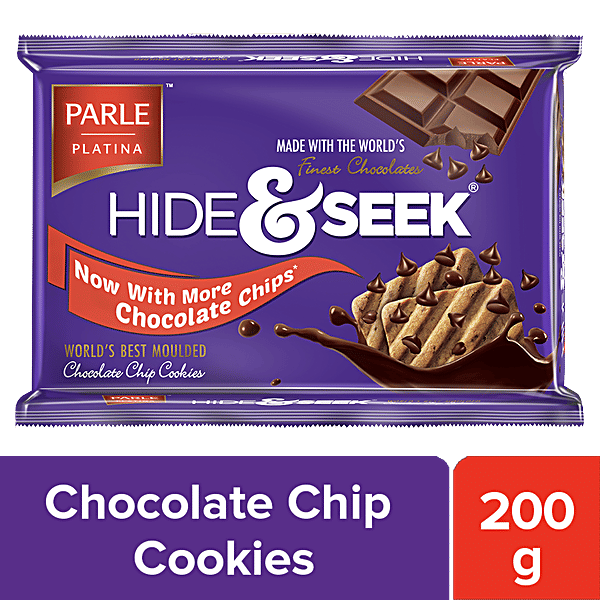 Parle Platina Hide & Seek Chocolate Chip Cookies, 100 g