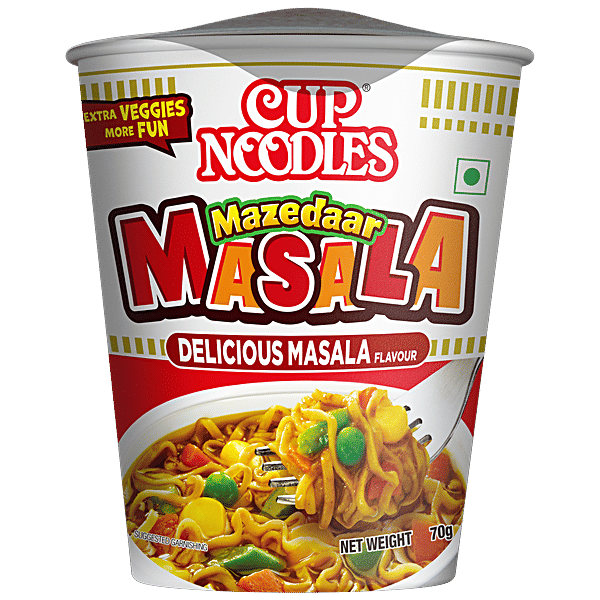 Buy Nissin Food Cup Noodles Mazedaar Masala 70 Gm Online At Best