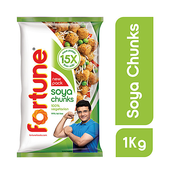 Fortune Soya Chunks, 100g - Image 1