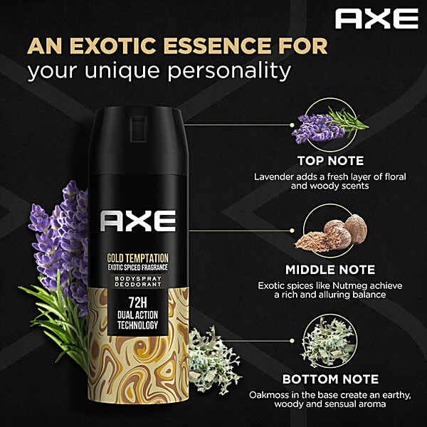 Buy Axe Gold Temptation Deodorant 150 Ml Bottle Online At Best