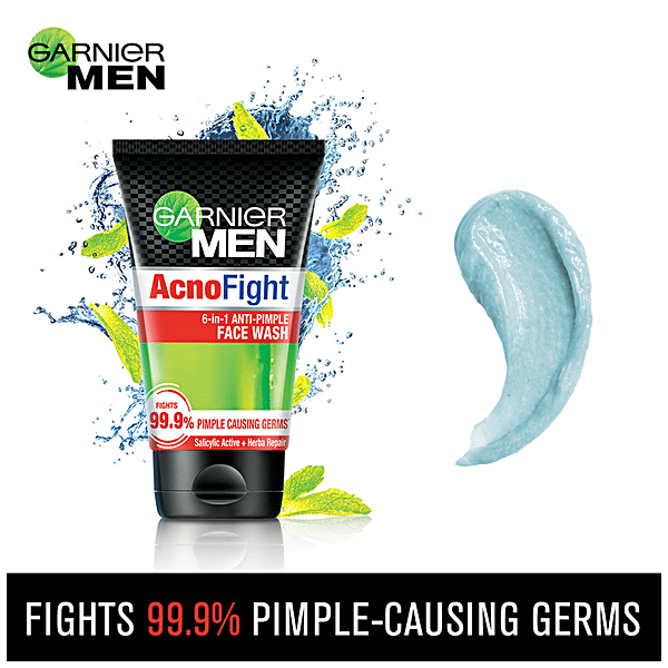 Garnier Men Acno Fight Anti-Pimple Face Wash, 100 g - Image 3