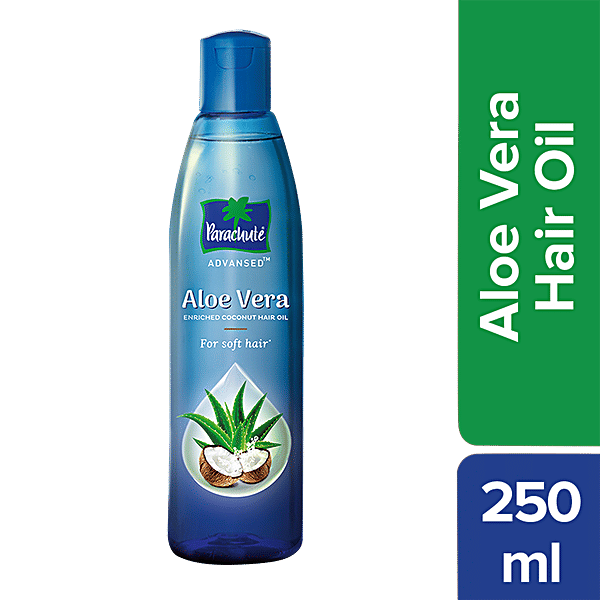 Parachute Advansed Aloe Vera, Enriched Coconut Hair Oil, For Soft & Strong  Hair, 250 ml