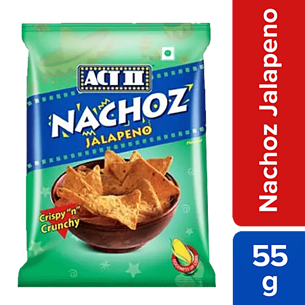 Buy Act Ii Crispy N Crunchy Nachoz Jalapeno 60 Gm Online at the
