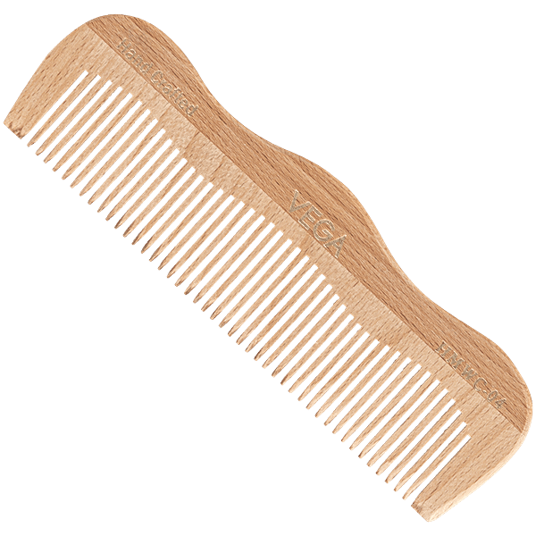 Buy Vega Grooming Wooden Comb - HMWC-04, Colour May Vary Online at