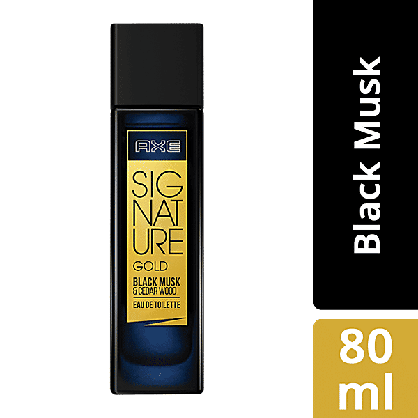 Axe Signature Gold Black Musk Cedar Wood Perfume, 80 ml