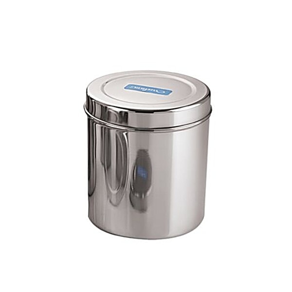 Neelam Canister/Deep Dabba/Storage Container Stainless Steel, Plain,  12, pc