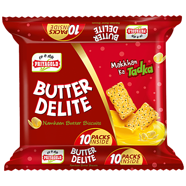 Priyagold Biscuits Butter Delight Jumbo Pack, 350 g - Main Image