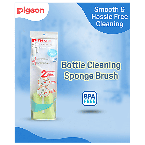 Buy Pigeon Baby Bottle Cleaning Effective two way Sponge Brush