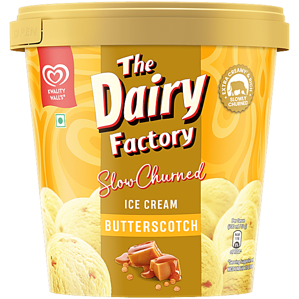 Buy Kwality Wall's The Dairy Factory Butterscotch Ice Cream Online