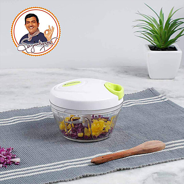 UltraChop All-in-One Vegetable Chopper – Stainless Steel Blades, Container Included, Dishwasher Safe, 11.2 X 5.5 X 5.2 Inches-399010