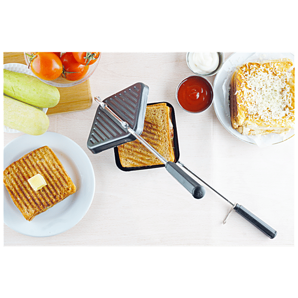 Buy Omega Non-Stick Aluminium Sandwich Gas Toaster 14 cm