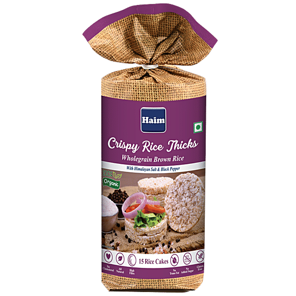 Buy Haim Crispy Rice Thicks - Wholegrain Brown Rice Cake With