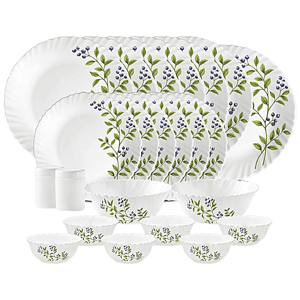 Buy LaOpala Dinner Set Opalware, Novo, Lush Green Online at Best