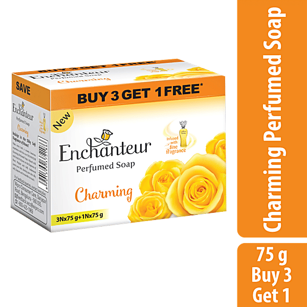 Enchanteur Charming Perfumed Bar Soap for Women, 75 g