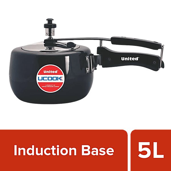 Induction Base United Pressure Cooker Ltr Hard Anodised Stainless