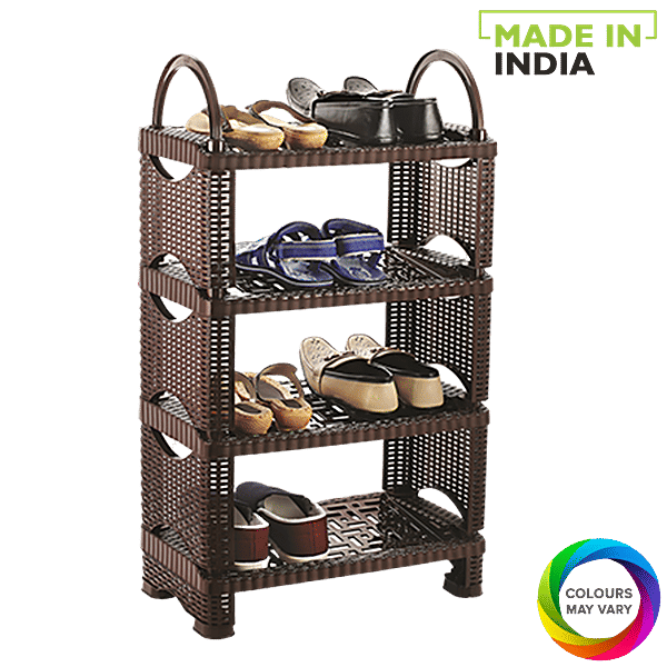 Buy Nakoda Futura Plastic Shoe Rack/Shoe Stand Tier, Assorted