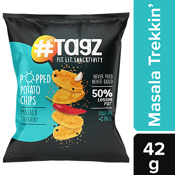 Buy tagz Popped Potato Chips - Masala Trekkin Online at Best Price