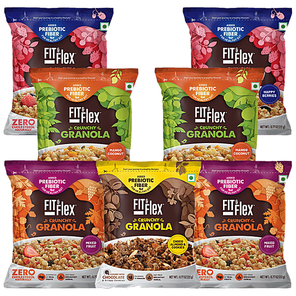 Buy Fit & Flex Crunchy Granola - Variety Pack, With Immunity