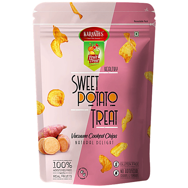 Buy FruitTreat Sweet Potato Treat Vacuum Cooked Chips Online at
