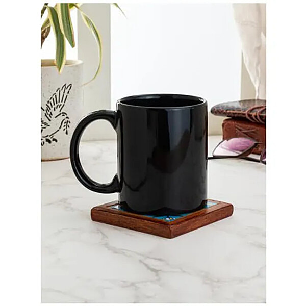 Clay Craft Coffee/Tea Mug Big, Ceramic, Swiss Black, 330 ml