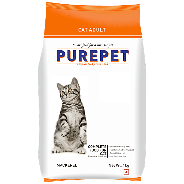 Buy Purepet Mackerel Adult Cat Dry Food Online at Best Price of Rs
