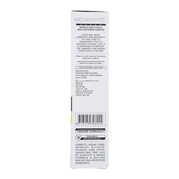 Buy Bionova Novawhite Glutathione & Vitamin C Cream - For Men & Women, Suitable For all Skin Types Online at Best Price of Rs null